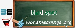 WordMeaning blackboard for blind spot